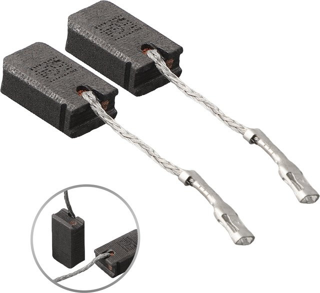 2er-Set Bosch Kohlebürsten für Winkelschleifer GWS12-125S und GWS12-150SE64, Maße: 6 x 10 x 17 mm - Bild 1