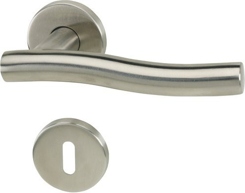 ALPERTEC Rosettengarnitur aus Edelstahl in Silber matt - Bild 1