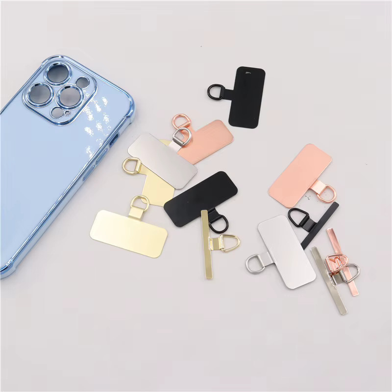 Mrgabwte Universal Luxus Metall Handy Lanyard Patch Set für iPhone Xiaomi Huawei, 2 oder 4 Stück - Bild 2