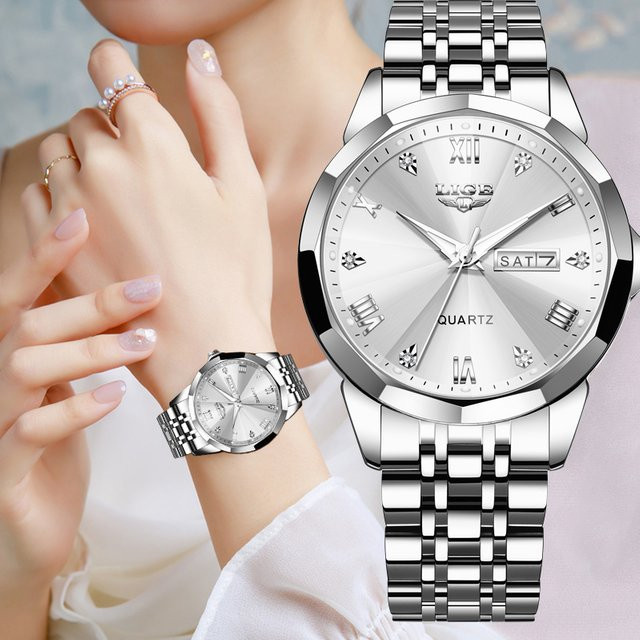 LIGE Armbanduhr Edelstahl, Quarz, Analoguhr, Damen - Bild 1