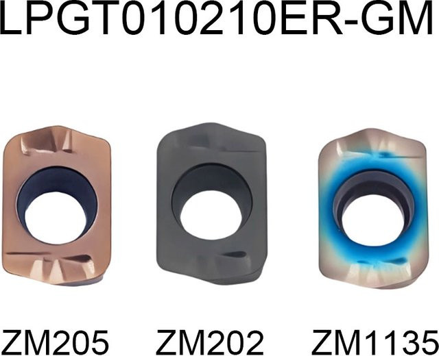 ZIMICNC 10er Set CNC Hartmetall Wendeschneidplatten LNMU 010210 Doppelseitig für Schnelldrehverfahren - Bild 1