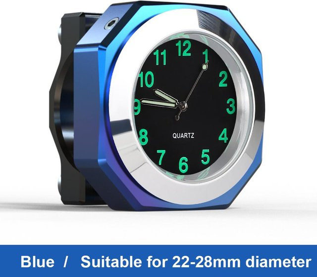 YJMP Motorrad Uhr, Quarzuhr, wasserdicht, 22-28 mm, Unisex - Bild 1