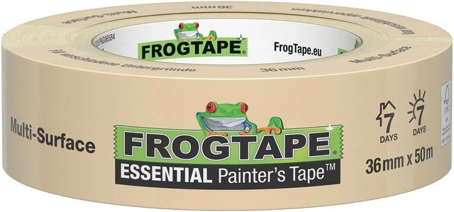 FrogTape Feinkrepp-Malerband Essential Beige, Breite: 36 mm, Länge: 50 m - Bild 1