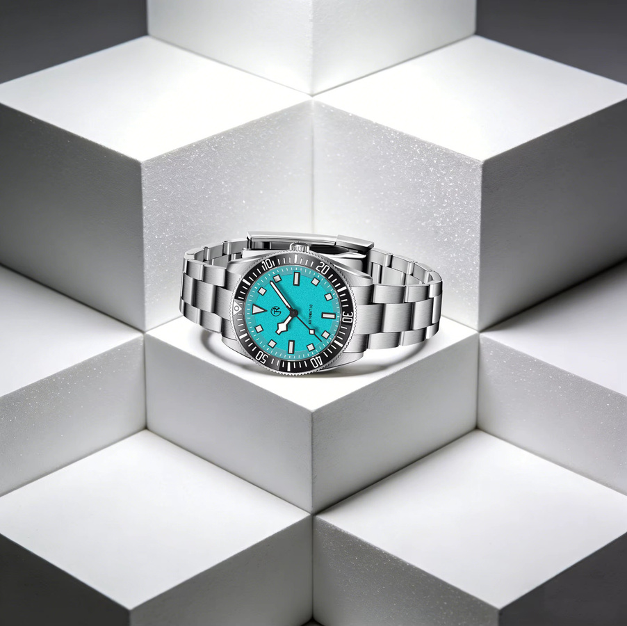 ROLLSTIMI Automatik-Taucheruhr, Edelstahl, Saphirglas, Herren - Bild 3