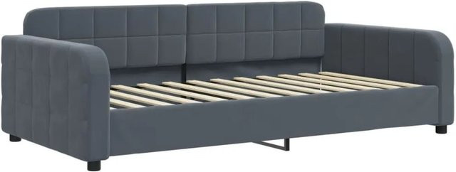 vidaXL Tagesbett aus Samt in Anthrazit, B/T/H: 223 x 110 x 71 cm - Bild 1