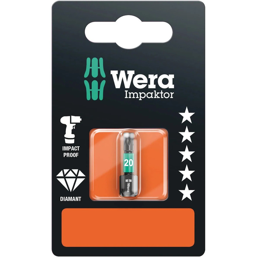 Wera Diamant Bit TX20 x 25 mm Impaktor 867/1 in Silber - Bild 2