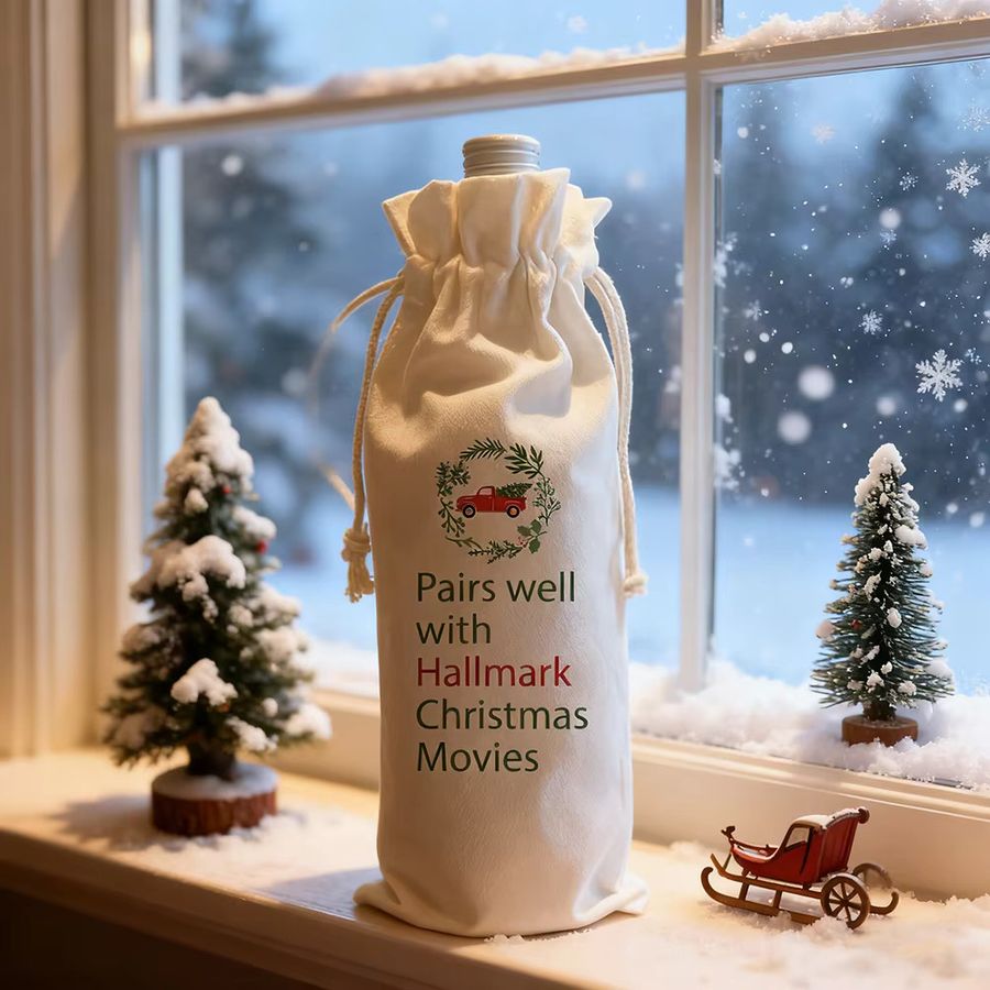 Hallmark Weihnachtsweintasche für dein Weihnachtsgeschenk und die Tischdekoration - Bild 3