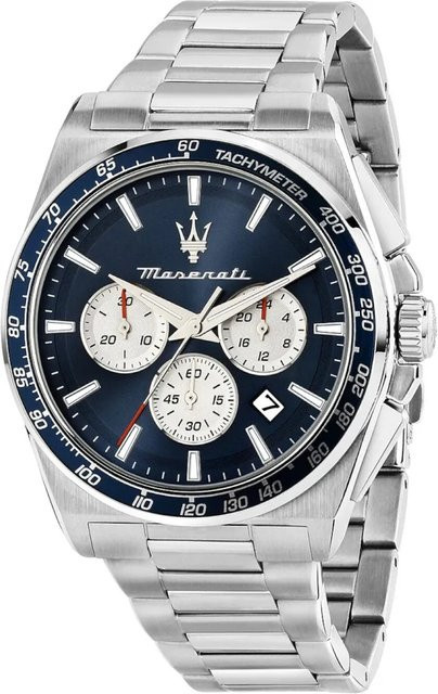 Maserati Chronograph, Edelstahl, Quarz, 43 mm, Blau, Herren - Bild 1