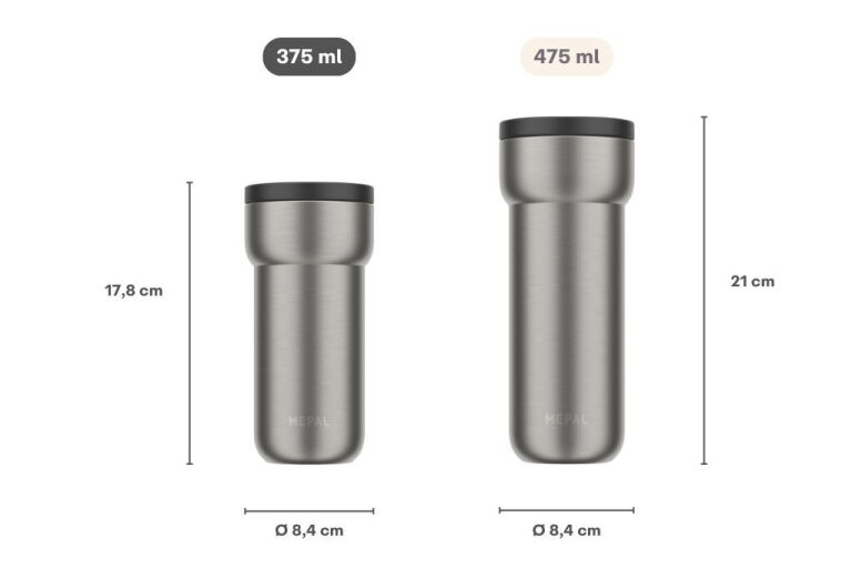 Mepal Thermobecher Ellipse in Nordic Sage Green/Grey mit 375 ml - Bild 1
