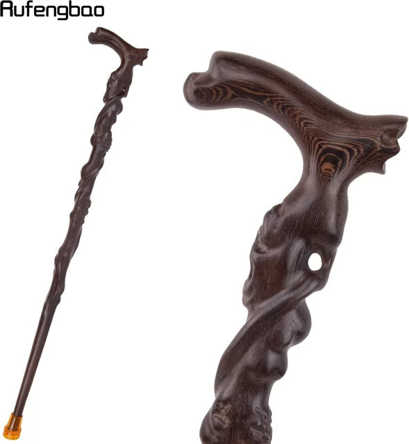 Rufengbao Fantasy Baumwurzel-Gehstock, Holz, Braun - Bild 1
