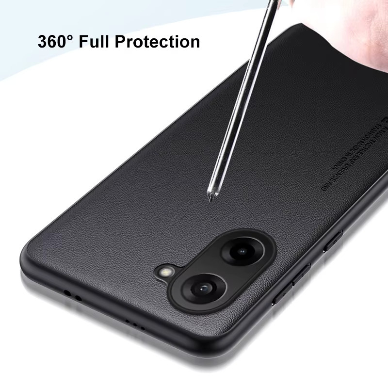 Luxus PU Leder Handyhülle für OnePlus Ace 5 Racing 5G und OnePlus Nord CE5 in Schwarz - Bild 4