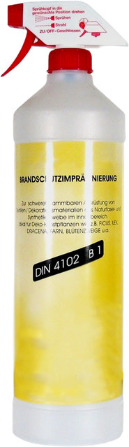 Aplanta Brandschutzspray B1 für Kunstpflanzen, Gelb, 1 Liter - Bild 1