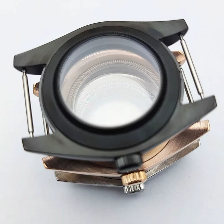 OUMASHI Uhrengehäuse, Edelstahl, 39 mm, NH35-Uhrwerk, Saphirglas - Bild 4