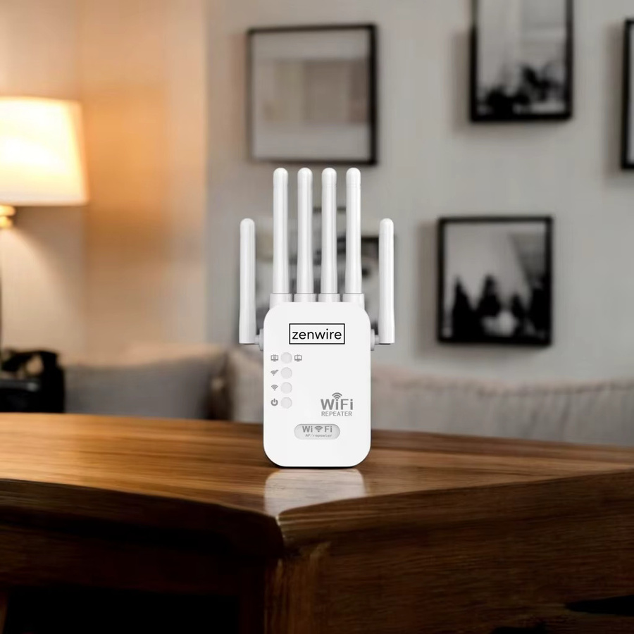 Zenwire WD-R611U 5G WLAN-Signalverstärker und Range Extender in Weiß mit 300 MB/s - Bild 3