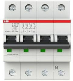 ABB S203-K16NA Leitungsschutzschalter 16A 400V 2CDS253103R0467 - Bild 1