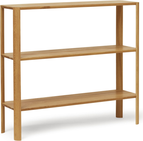 Form&Refine Leaf Regal 1x3 in Braun mit modernem Design und offener Rückseite - Bild 1