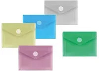 FolderSys Sammelhüllen DIN A7 quer, 10er Pack, Kunststoff, Mehrfarbig - Bild 1