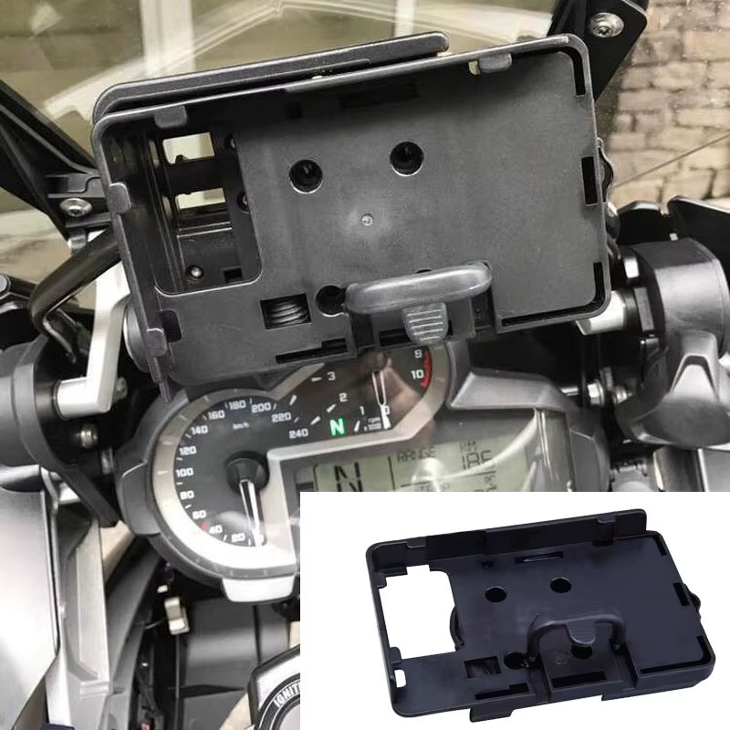 CSHWISDOW Handy-Navigationshalterung mit USB-C Ladefunktion für BMW R1200GS, F700GS, F800GS und Honda CRF1000L Africa Twin in Schwarz - Bild 2