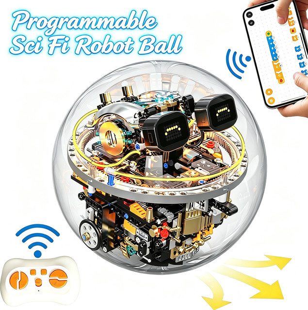 CONUSEA Programmierbarer Sci-Fi Roboterball, Bausatz, mit Fernsteuerung - Bild 1