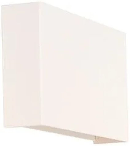 QAZQA Otan Moderne Rechteckige Wandleuchte aus Aluminium in Weiß mit 2 GU9 Leuchten und Up-Down-Lichtfunktion, dimmbar - Bild 1