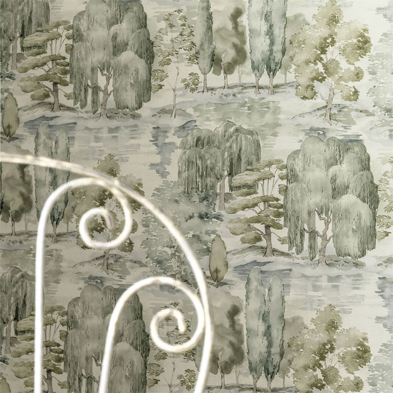 Sanderson Tapete Waterperry Willow/Olive in Grün mit botanischem Naturmotiv als Vlies-Tapete - Bild 3