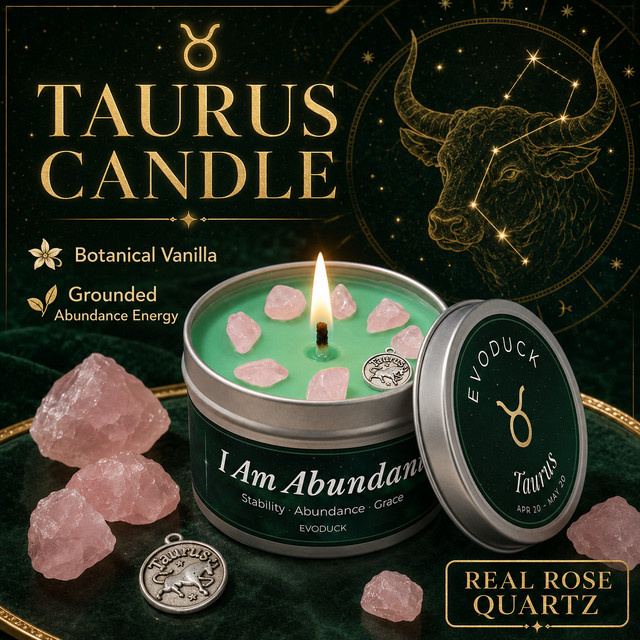 Aurus Zodiac Duftkerze Botanische Vanille in Metalldose 85 g - Bild 1