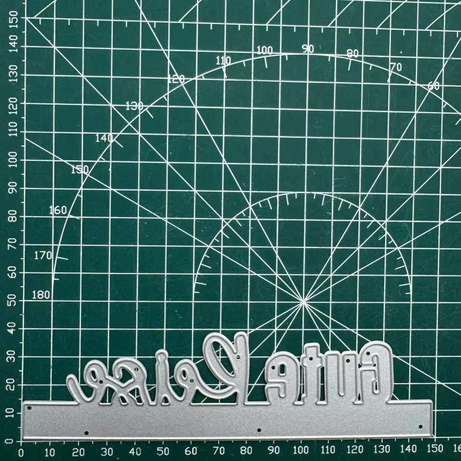 Metall-Stanzformen Gute Reise für DIY Scrapbooking und Kartenherstellung, Silber - Bild 3
