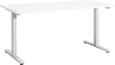 Schäfer Shop Select Schreibtisch Start Off mit T-Fuß in Weiß, B/T/H: 160 x 80 x 73,5 cm - Bild 1