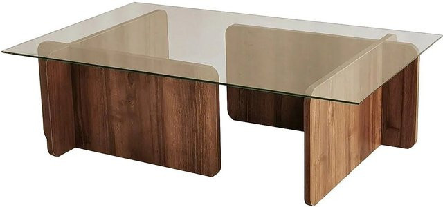 Couchtisch Azra von Vente-unique in Transparent mit Sicherheitsglas, rechteckig, Breite: 105 cm - Bild 1