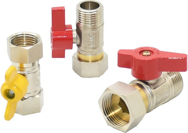 KWZL Messing Gewindeverbinder mit Außengewinde G1/2 und 3/4 Zoll für Wasserrohre und Reparaturen - Bild 1