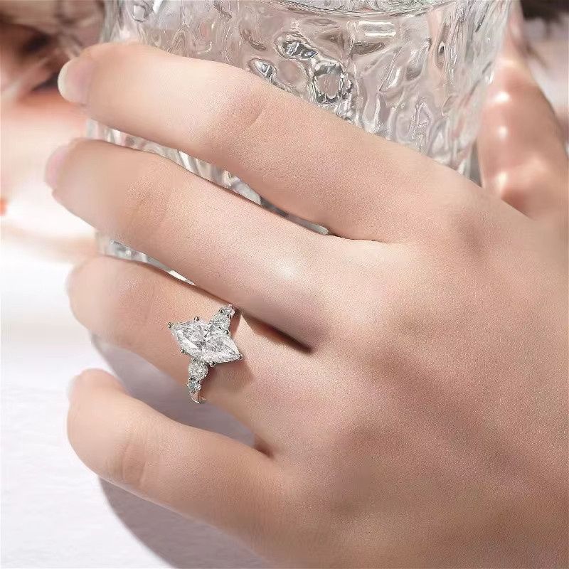 KAHOOT Ring 925 Silber, Moissanit, Unisex - Bild 2