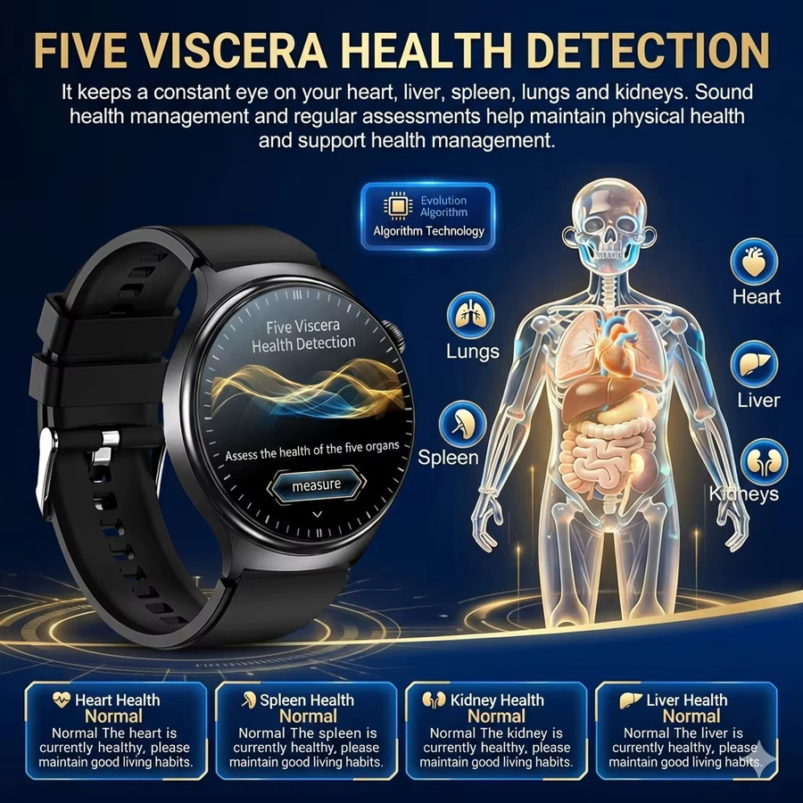 TAVYU Smartwatch für Herren mit EKG, Blutdruckmessung und Bluetooth-Anruffunktion - Bild 4