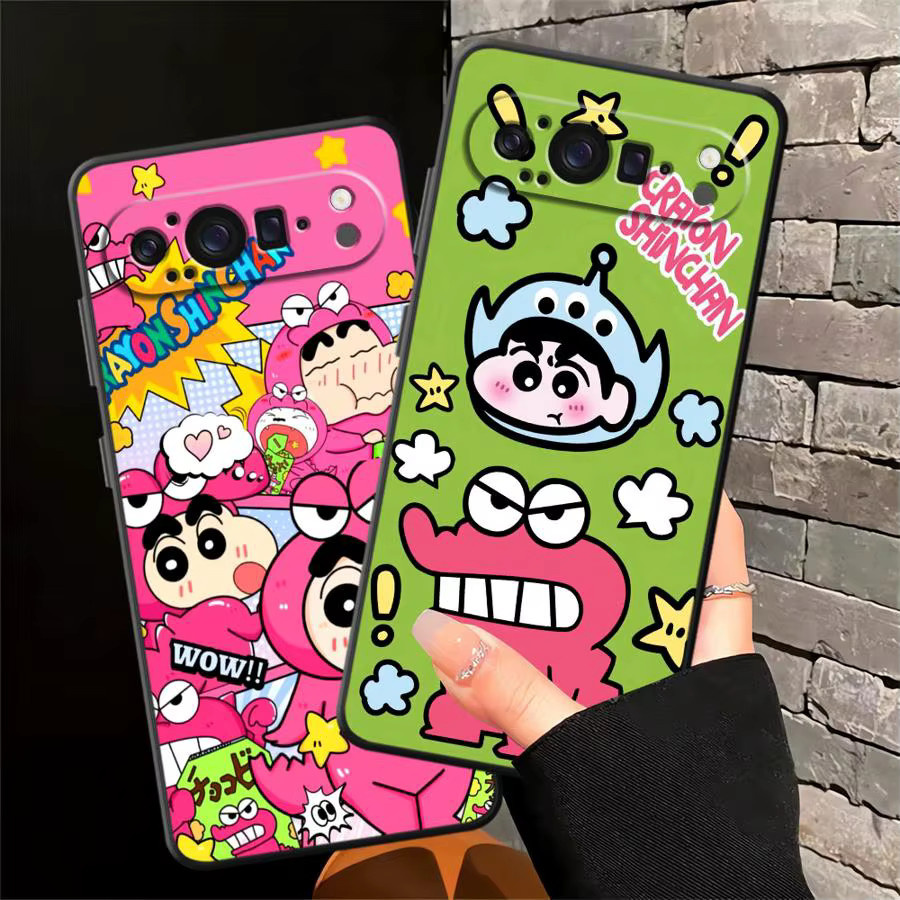 Funda Handyhülle mit Shin-chan Design für Google Pixel 6 7 8 Pro 9 Pro XL 6a 7a 8a 9a in Multicolour - Bild 4
