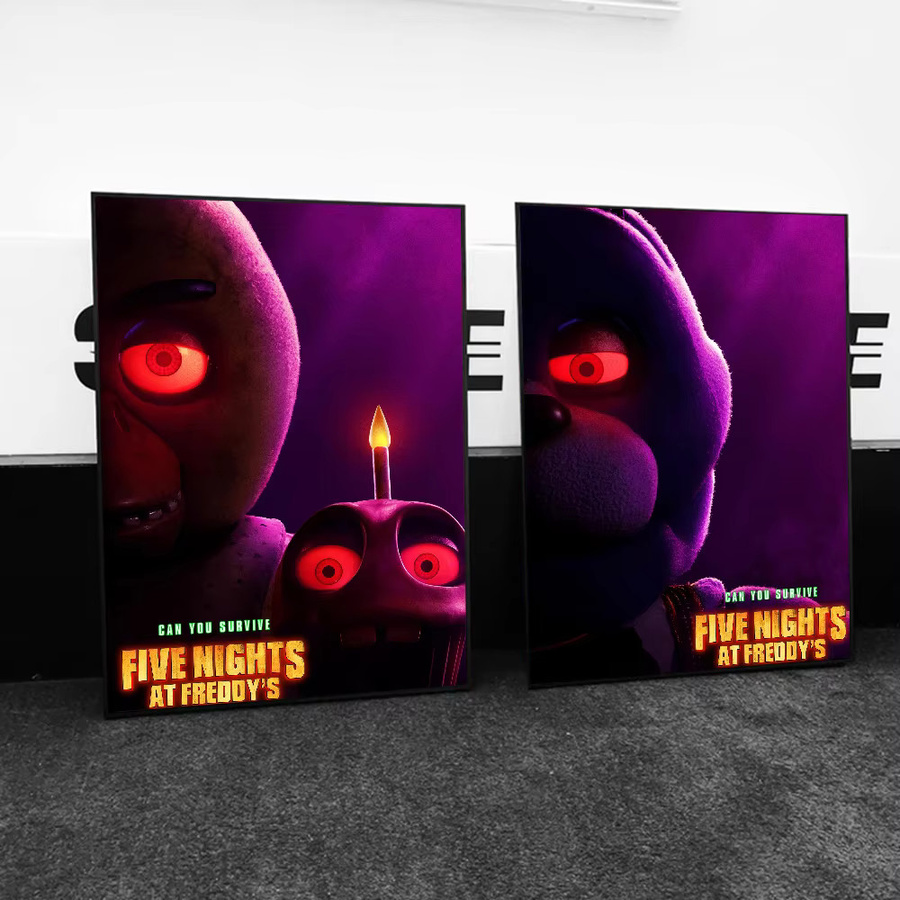 Kayou FNAF Film Poster Selbstklebender Wandaufkleber aus wasserfestem Papier in Multicolor - Bild 3