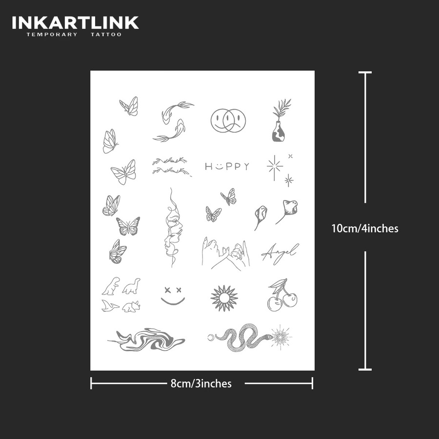 INKARTLINK Temporäres Tattoo, wasserfest, semi-permanent, hält bis 15 Tage - Bild 4