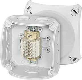 Hensel Reihenklemmenkasten RK 0205 T mit 5 Klemmen für 2,5qmm in Weiß - Bild 1