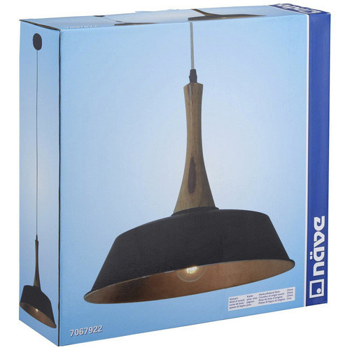 Näve Pendelleuchte Culum in Schwarz und Kupfer, rund, Durchmesser: 36 cm, Höhe: 120 cm - Bild 2
