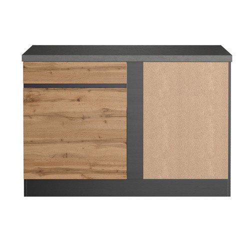 HELD MÖBEL Eckunterschrank Tampa in Braun mit Scharniertüren, B/H/T: 120 x 86 x 60 cm - Bild 2