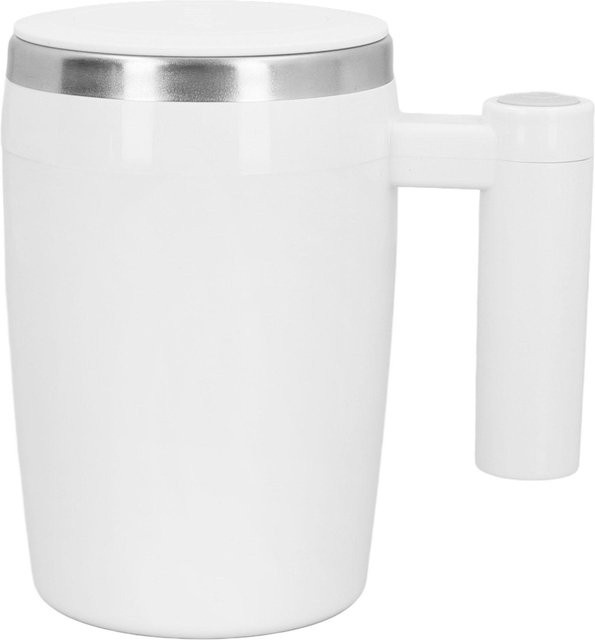 Koogeelife Elektrischer selbstmischender Becher aus Edelstahl in Weiß, wiederaufladbar und mit abnehmbarem Design - Bild 1