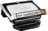 Tefal OptiGrill+ GC712D34 Kontaktgrill in Silber und Schwarz aus Edelstahl - Bild 1