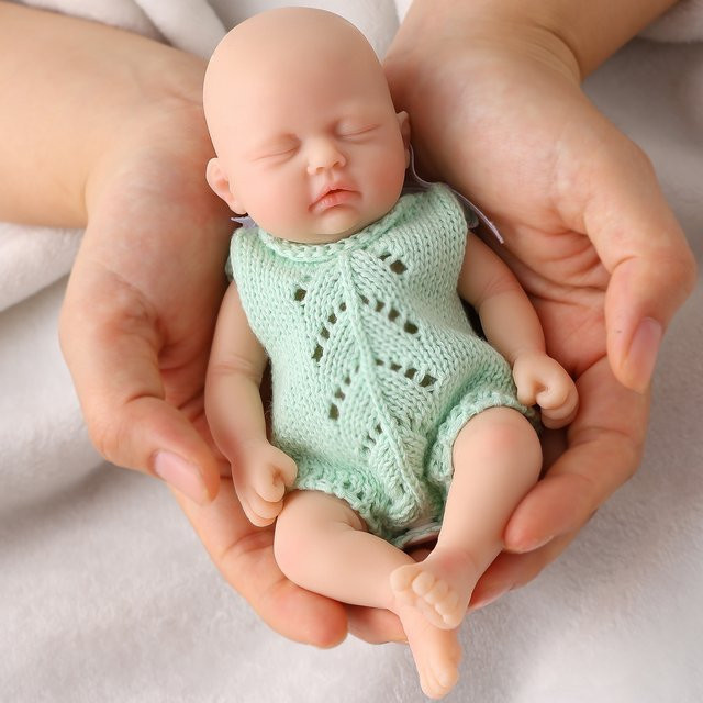Miaio Micro Frühchen Baby Puppe, Silikon, ab 14 Jahren - Bild 1