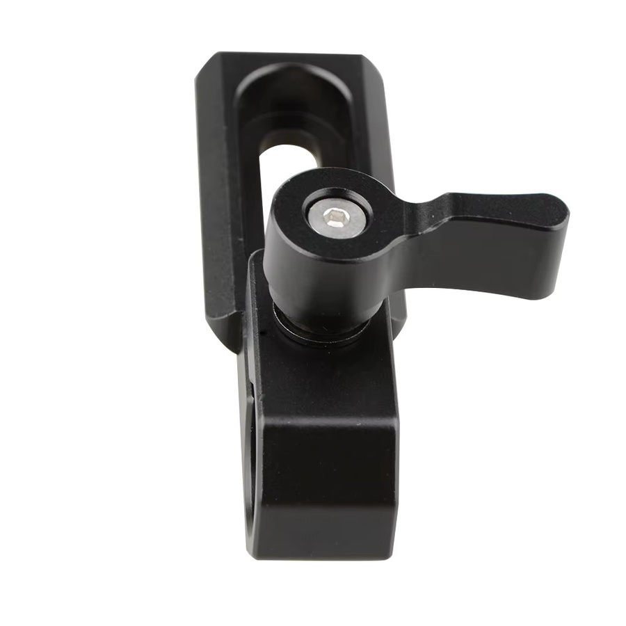 CAMVATE Universal 15mm Rod Clamp mit NATO Sicherheitsschiene und 1/4"-20 Schrauben in Schwarz für DSLRs und GH5 - Bild 3