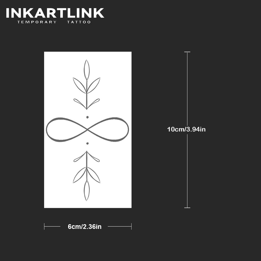INKARTLINK Temporäre Tattoo Aufkleber, Geometrie Klinge Symbol, Wasserdicht - Bild 4