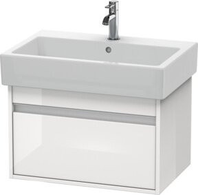 Duravit Waschtischunterschrank Ketho Wandhängend Weiß Hochglanz B: 65 cm, T: 44 cm, H: 41 cm - Bild 1