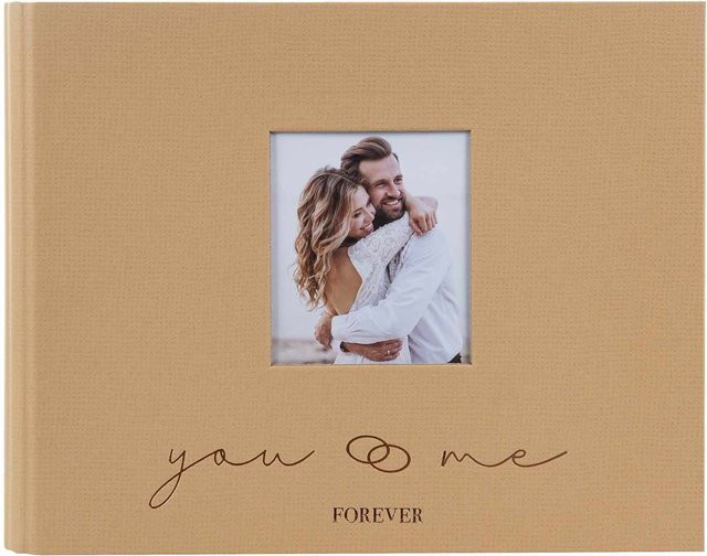 goldbuch Fotoalbum You & Me Forever in Braun mit Sichtfenster, B: 29 cm, H: 23 cm, 50 Seiten - Bild 1