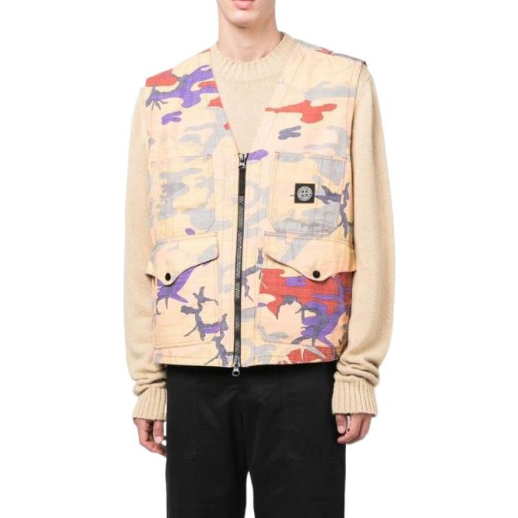 Stone Island Heritage Camo Ripstop Nylon Weste, Mehrfarbig, Unisex - Bild 2