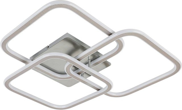 Nolo LED-Deckenleuchte Thrice in Nickel Satiniert aus Aluminium, B/H/L: 54 x 10 x 58 cm - Bild 1