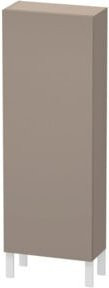 Duravit L-Cube Halbhochschrank in Basalt Matt mit Glastüren, Breite: 50 cm, Tiefe: 24,3 cm, Höhe: 132 cm - Bild 1