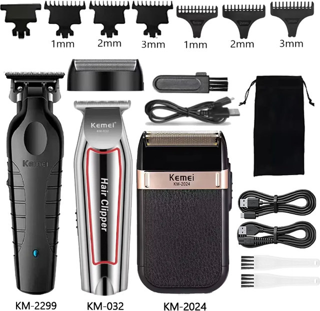 Kemei Haarschneidemaschine Kit Herren, Schwarz - Bild 1