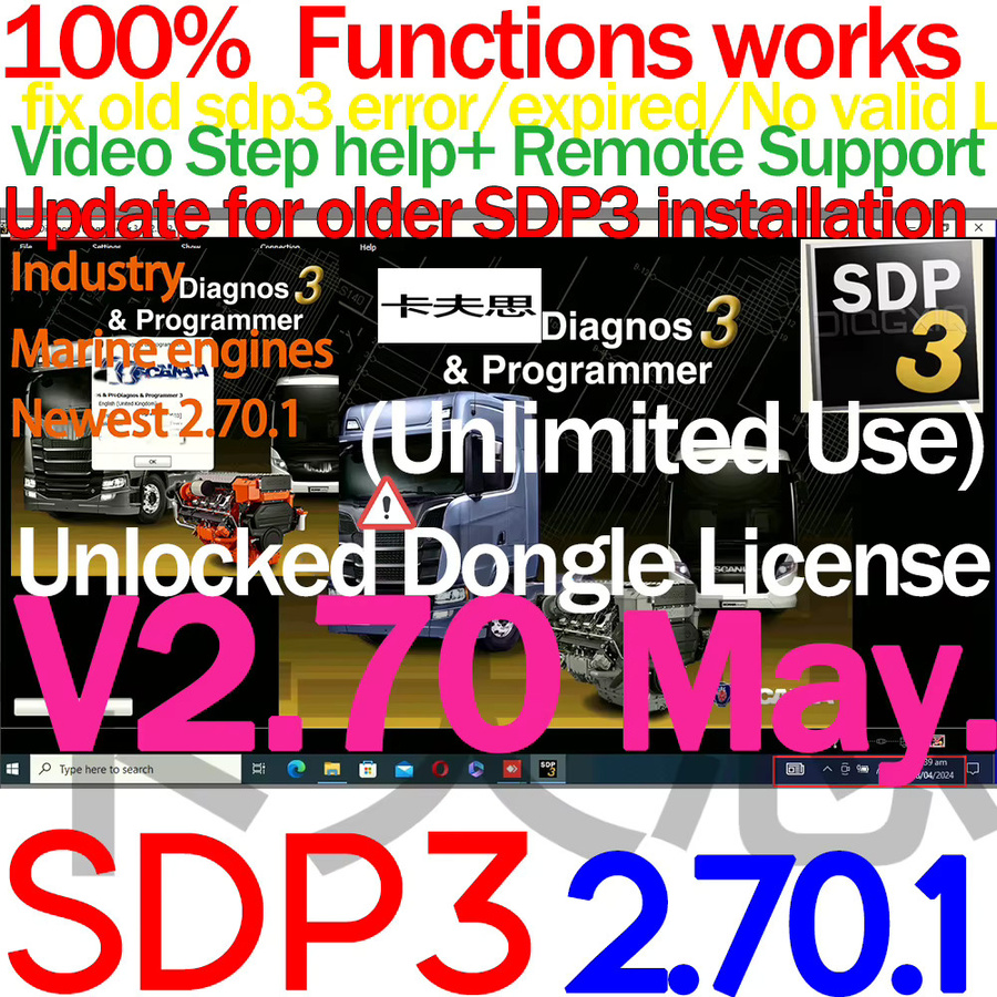 SDP3 2.70 Industrie-LKW All-in-One Update für VCI3 VCi-3 HQ mit Full Chip und Keygen für unbegrenzte Nutzung - Bild 3